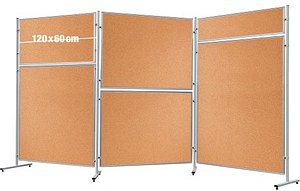 FRANKEN Trennwand ECO, doppelseitig EL-UTK60, braun 120,0 x 60,0 cm, 1 St.