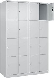 CP Schließfachschrank Classic Plus lichtgrau 080000-404 S10008, 16 Schließfächer 120,0 x 50,0 x 185,0 cm