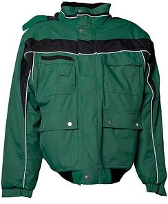 PLANAM® unisex Arbeitsjacke PLALINE grün, schwarz Größe L