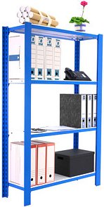 Simonrack Schwerlastregal OFFICCLICK 4 8435104916407 blau, weiß 90,0 x 30,0 x 150,0 cm