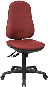 Topstar Bürostuhl Support SY, 8550 G27 Stoff rot, Gestell schwarz