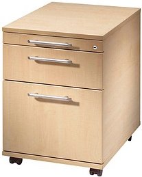 HAMMERBACHER Orbis Rollcontainer ahorn 3 Auszüge 42,8 x 58,0 x 59,0 cm