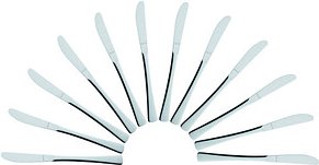 solex® Messer Karina silber, 12 St.