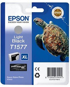 Thumbnail - EPSON T1577XL (Schildkröte) light schwarz Druckerpatrone