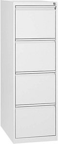 Gürkan Hängeregistraturschrank reinweiß 4 Schubladen 40,0 x 62,0 x 132,0 cm, 1 St.