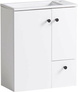 MÖBELPARTNER Waschbecken mit Unterschrank Balto 157396 weiß 70,7 x 17,0 x 76,8 cm