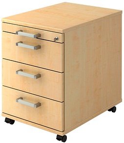 HAMMERBACHER Solid AC30 Rollcontainer ahorn 4 Auszüge 42,8 x 58,0 x 59,0 cm