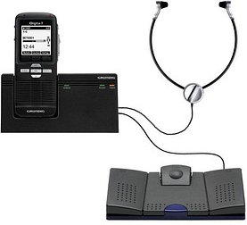 Thumbnail - GRUNDIG Digta 7 Stand-alone Kit digitales Diktiergerät-Set 2 GB