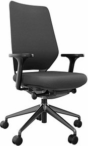 fm Bürostuhl Asiento, 4260761570907 Stoff anthrazit, Gestell schwarz