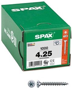 Thumbnail - SPAX® Universalschrauben T20 Senkkopf WIROX 1191010400255 4 mm x 25 mm, 1.000 St.