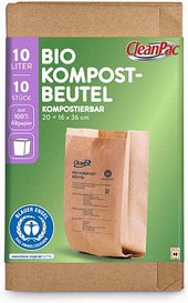 Thumbnail - CleanPac Biomüllbeutel 10,0 l braun, 10 St.