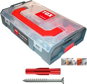 TOX L-BOXX TRI Micro Allround 094901201 Dübel- und Schrauben-Sortiment, 280-teilig