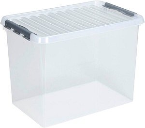 sunware Q-line Aufbewahrungsbox 62,0 l transparent 60,0 x 40,0 x 34,0 cm