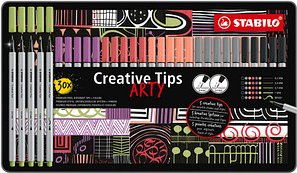 Thumbnail - STABILO ARTY PASTEL Filzstifte farbsortiert, 30 St.