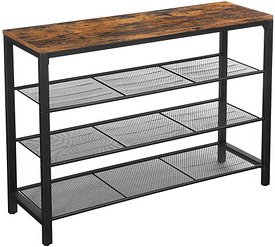 VASAGLE Schuhregal braun, schwarz 100,0 x 30,0 x 72,0 cm, 1 St.