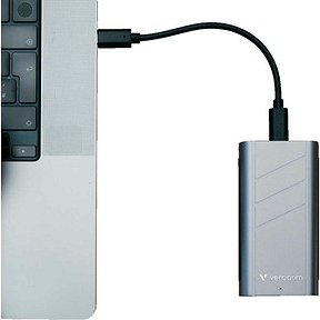 verbatim TurboMetal 1 TB externe SSD-Festplatte silber