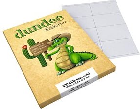 800 dundee Etiketten weiß 105,0 x 70,0 mm