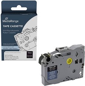 MediaRange Schriftband ersetzt brother TZe-335 MRBTZ335 ersetzt brother TZ-335/TZe-335, 12 mm weiß auf schwarz, 1 St.