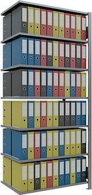 SCHULTE Anbau-Schwerlastregal MULTIplus 150 17770 silber 100,0 x 60,0 x 230,0 cm