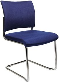 Topstar Besucherstühle Visit 20 NV390 G26 blau Stoff, 2 St.