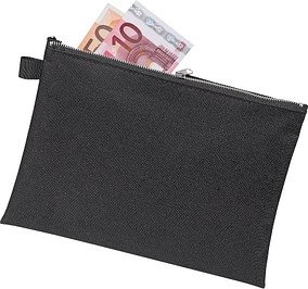 Thumbnail - VELOFLEX Reißverschlussbeutel schwarz/silber Textil, 1 St.