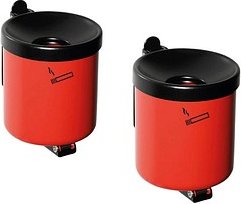 TKG Rondo junior Wandaschenbecher rot, 2 St.