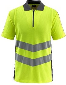 Thumbnail - MASCOT® unisex Warnschutz Shirt Murton gelb, dunkelanthrazit Größe 2XL