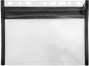 VELOFLEX Reißverschlussbeutel VELOBAG® transparent/schwarz 0,3 mm, 1 St.