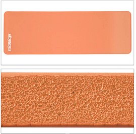 relaxdays Yogamatte orange 60,0 x 180,0 x 1,0 cm