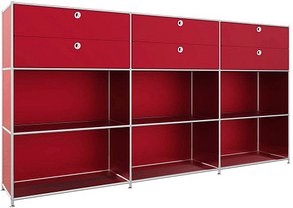 viasit Sideboard System4, 83915 rubinrot 227,9 x 40,4 x 118,2 cm, 1 St.