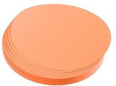 FRANKEN Moderationskarten orange Ø 19,5 cm, 500 St.