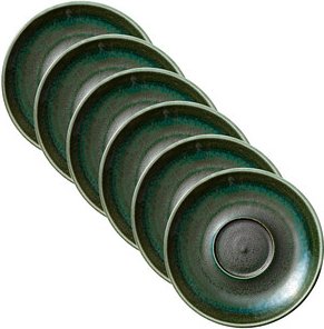 6 HEART & SOUL Untertassen Perfect Match Avocado grün 16,0 cm