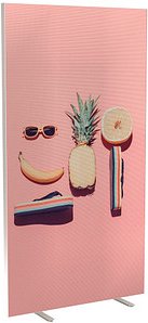 PAPERFLOW Trennwand easyScreen Tropical, 61323 bunt 94,0 x 173,4 cm, 1 St.