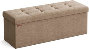 SONGMICS Sitztruhe LSF077R01V1 taupe Stoff 110,0 cm
