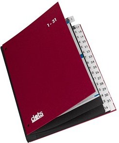 dots Pultordner 1-31 rot, 1 St.