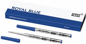 MONTBLANC Royal Blue Kugelschreibermine B blau, 2 St.