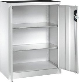 CP Stahlschrank 8520-000 S10093 lichtgrau 2 Fachböden 93,0 x 40,0 x 120,0 cm, aufgebaut, 1 St.