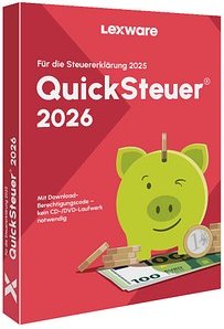 LEXWARE QuickSteuer 2026 (für das Steuerjahr 2025) Software Vollversion (PKC)