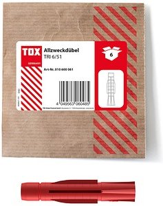 TOX TRI 6/51 010600061 Universaldübel Ø 6 mm x 51 mm, 6 St.