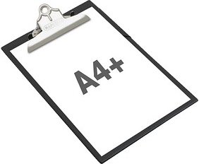 RAPESCO® Klemmbrett CD1000B2 DIN A4 schwarz Karton, 1 St.