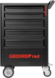 Thumbnail - GEDOREred R21562005 Werkstattwagen befüllt schwarz 5 Schubladen