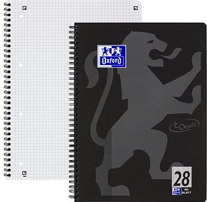 OXFORD Collegeblock touch Lineatur 28 kariert DIN A4 Innen- und Außenrand, 1 Block