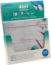 POLYCLEAN Mousepad 4-in-1 weiß