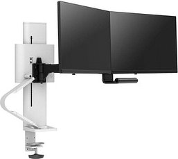 ergotron Monitor-Halterung TRACE 45-631-216 weiß für 2 Monitore, Tischklemme, Tischbohrung
