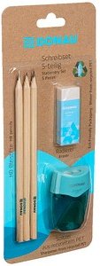 DONAU ÖKO Bleistift-Set HB blau, 1 Set
