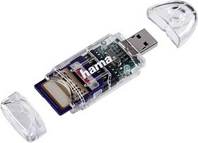 Thumbnail - hama 8in1 Multi-microSD, SD-Kartenleser transparent