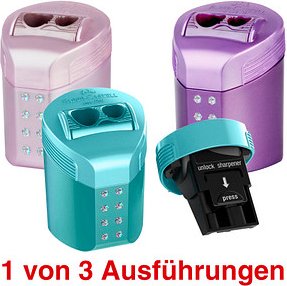 FABER-CASTELL Dosenspitzer doppelt RollOn Sparkle farbsortiert