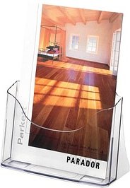 SIGEL Tischprospekthalter transparent DIN A4