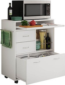VCM my home Servierwagen Kicha weiß 70,0 x 40,0 x 86,0 cm