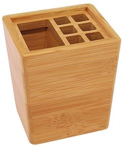 WEDO Stiftehalter Bambus braun Bambus 9,6 x 8,5 x 10,8 cm